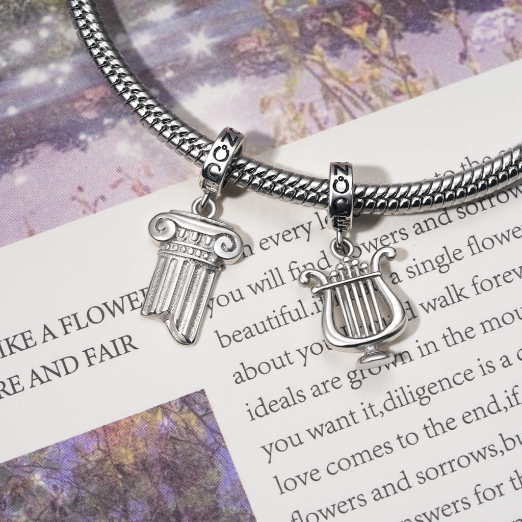 Gnoce Byzantine Lonic Column Pendant Dangle Charm_3