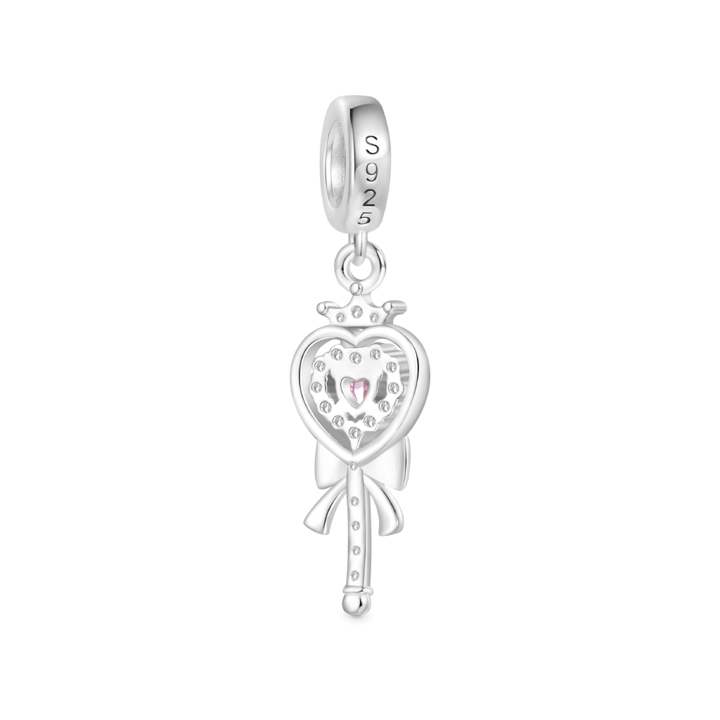 Gnoce Heart Magic Wand Pendant Dangle Charm_2