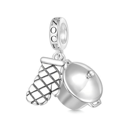 Gnoce Kitchenware Gloves & Pot Pendant Dangle Charm_1