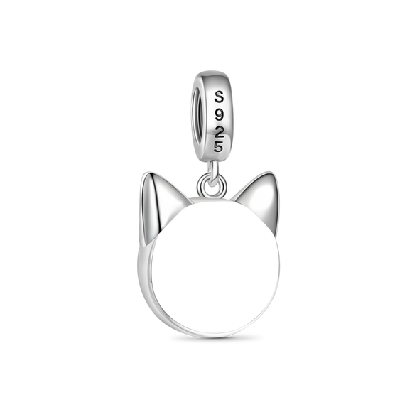 Gnoce Miłośnik kotów Grawerowana zawieszka w kształcie serca