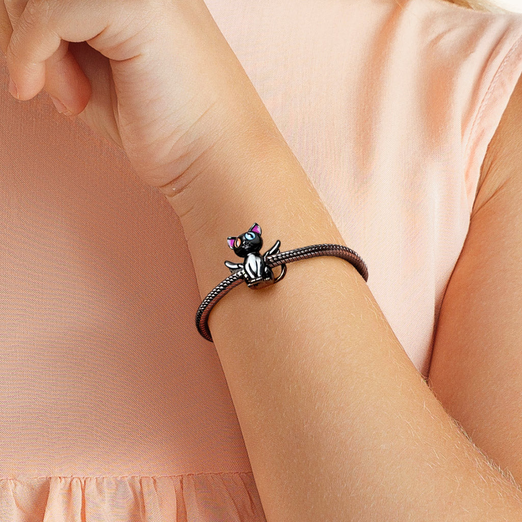Gnoce Angel Black Cat Charm_4