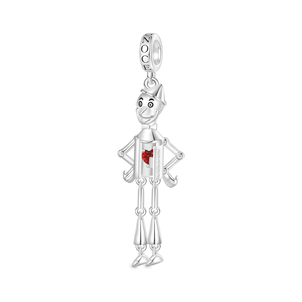 Gnoce The Wonderful Wizard of Oz Openable Heart Tin Woodman Pendant Dangle Charm_2