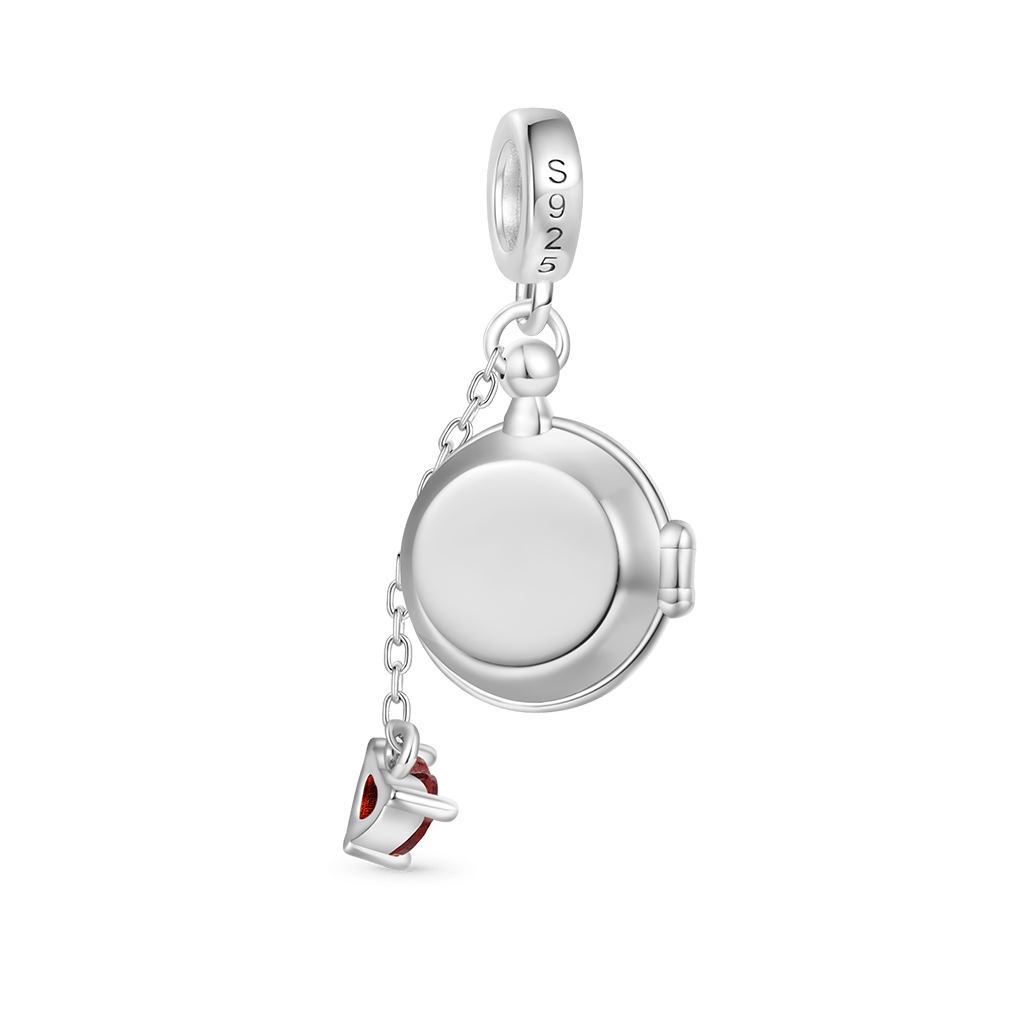 Gnoce Pocket Watch Rabbit Ears Pendant Dangle Charm_3