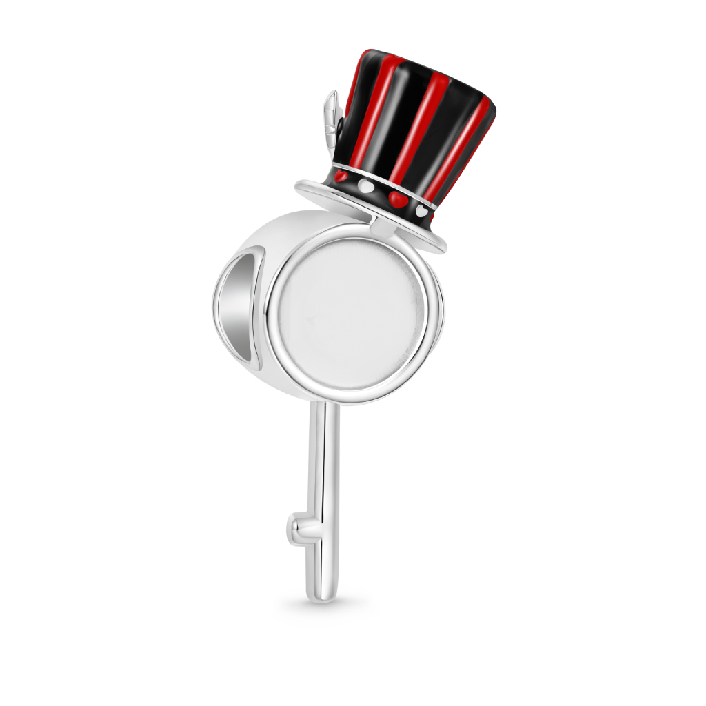 Gnoce Mad Hatter Hat Pocket Watch Charm_2