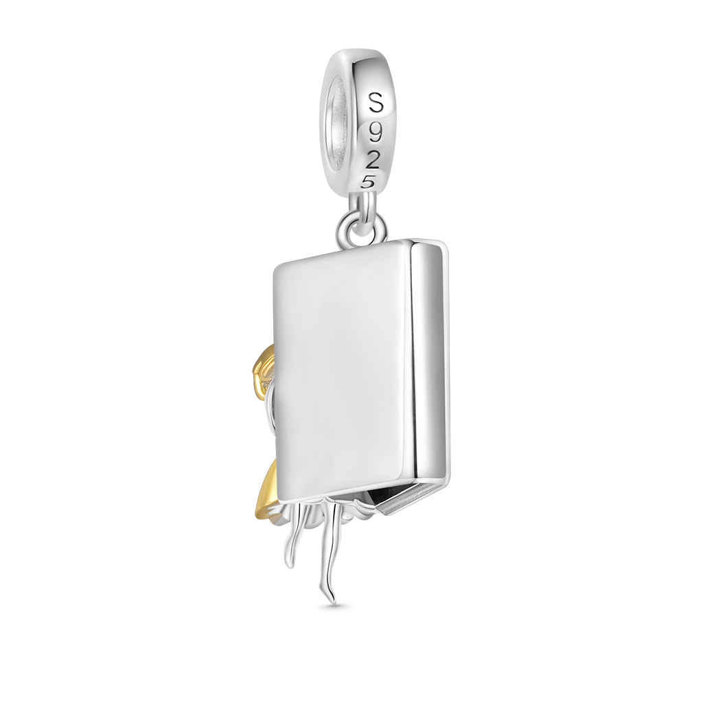 Gnoce Alice Adventure In Wonderland Book Pendant Dangle Charm_2