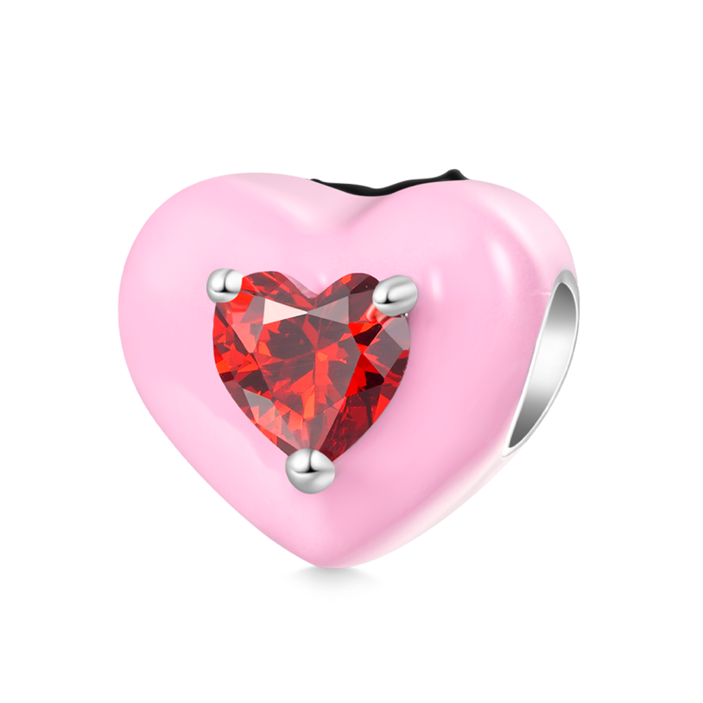 Gnoce Pink Heart Classy Betty Boop Charm_2