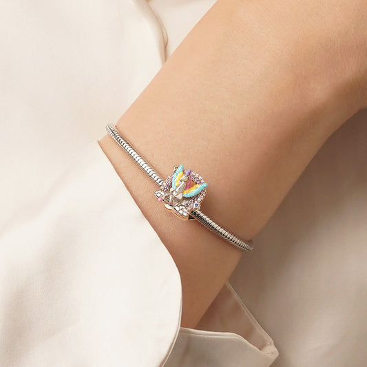 Gnoce Colorful Unicorn Pegasus Rainbow Charm_5
