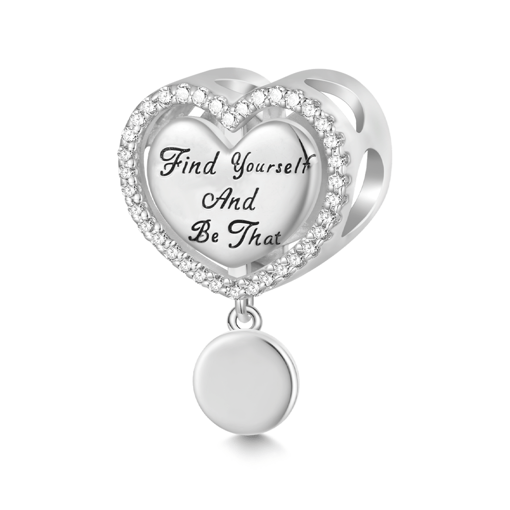 Gnoce World Map Heart Charm_2