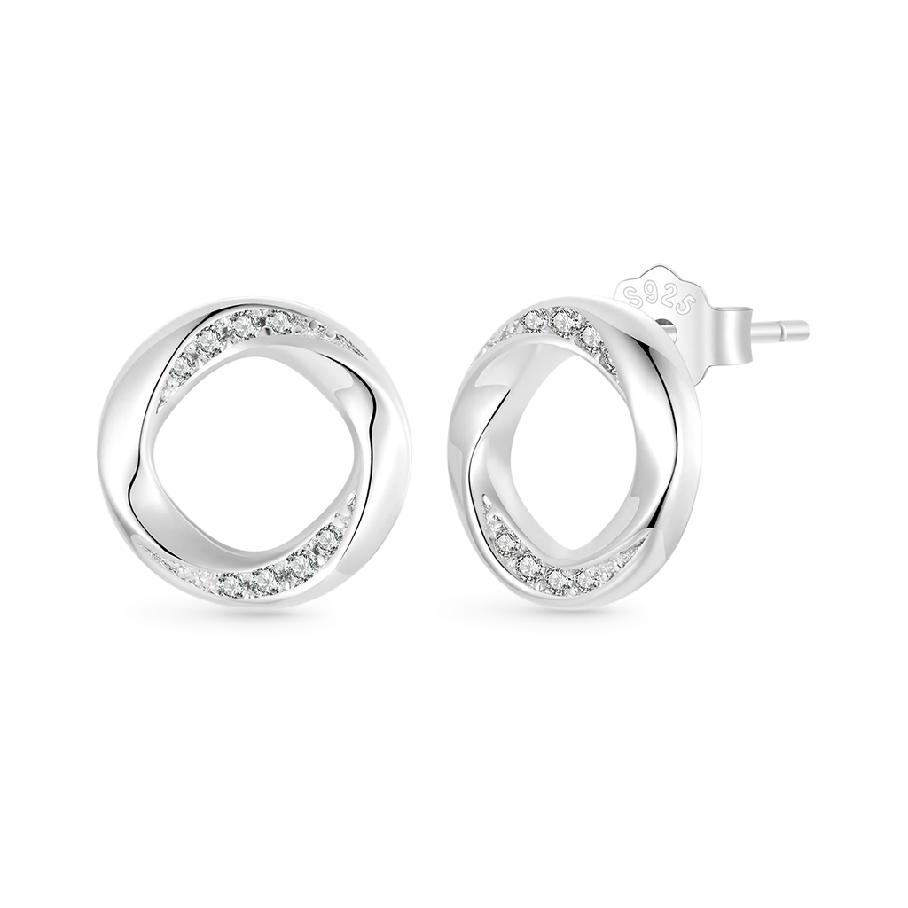 Gnoce Mobius Ring Stud Earrings_1
