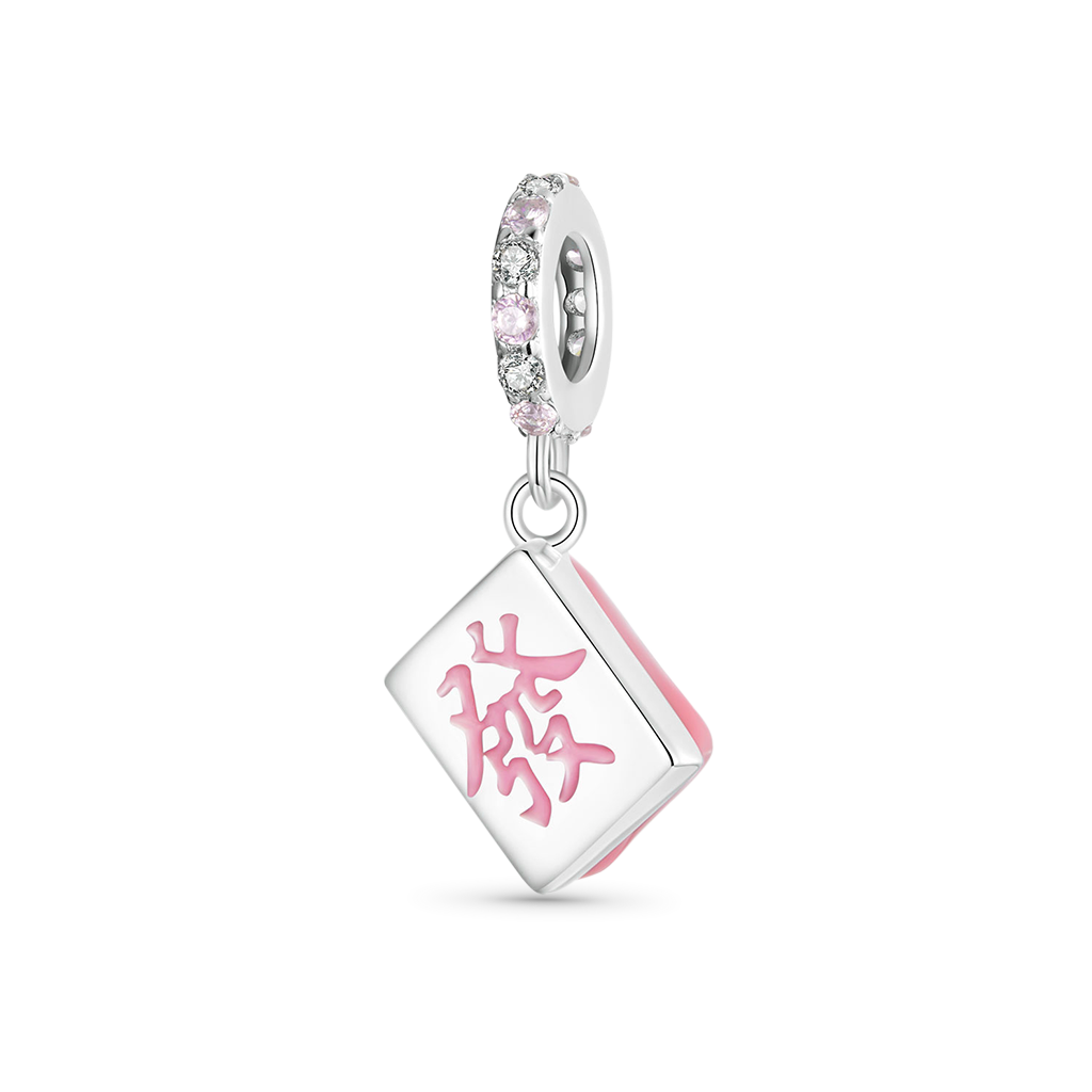 Gnoce Pink Fortune Pendant Dangle Charm_1