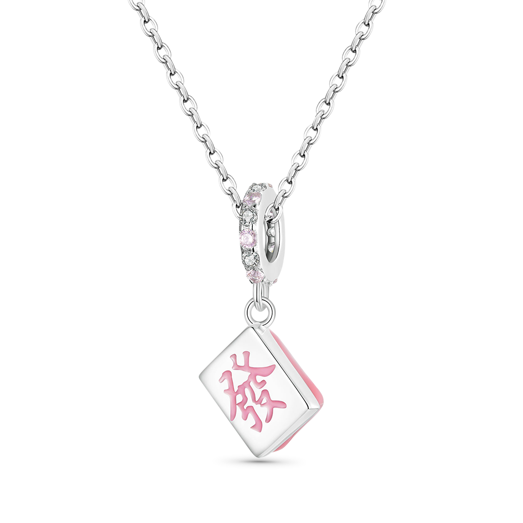 Gnoce Pink Fortune Pendant Dangle Charm_2