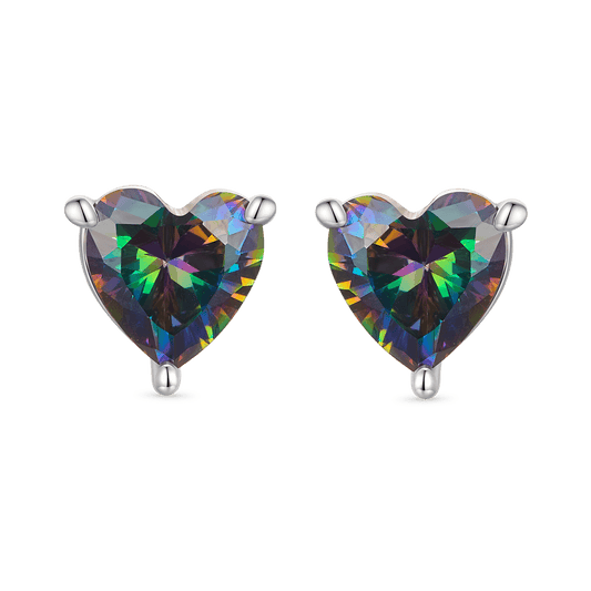 Gnoce Vintage Heart Stud Earrings_1