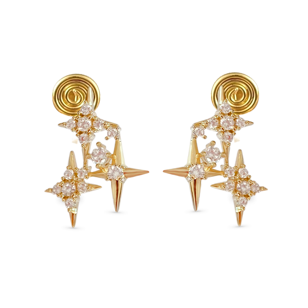 Gnoce Diamond Star Ear Clips_1