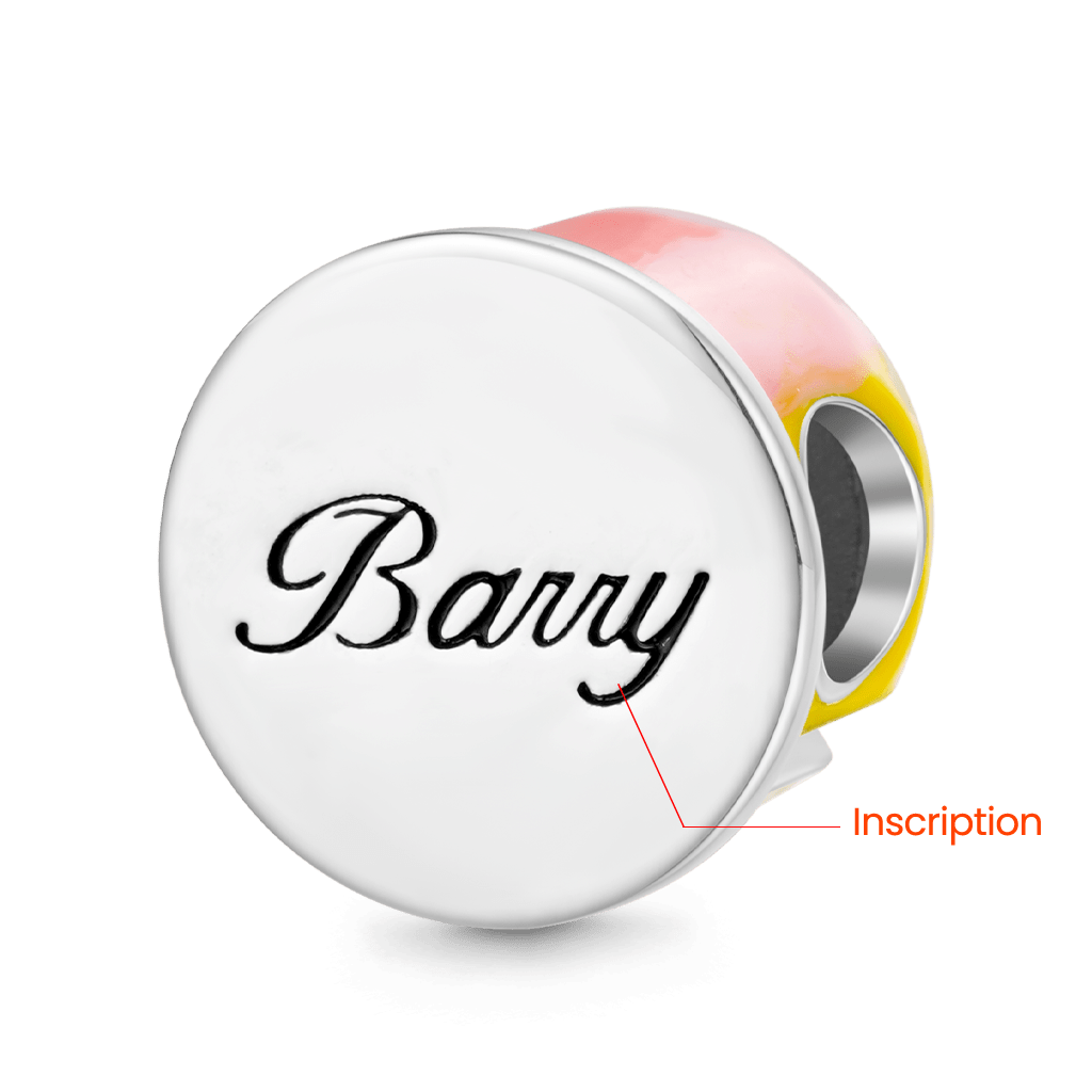 Gnoce Engravable Sterling Silver Happy Birthday Cake Charm_2