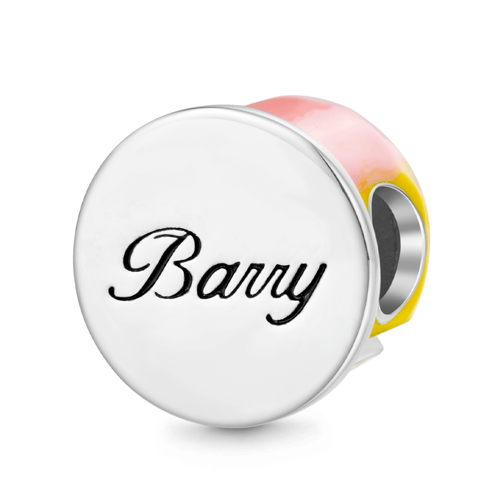 Gnoce Engravable Sterling Silver Happy Birthday Cake Charm_3