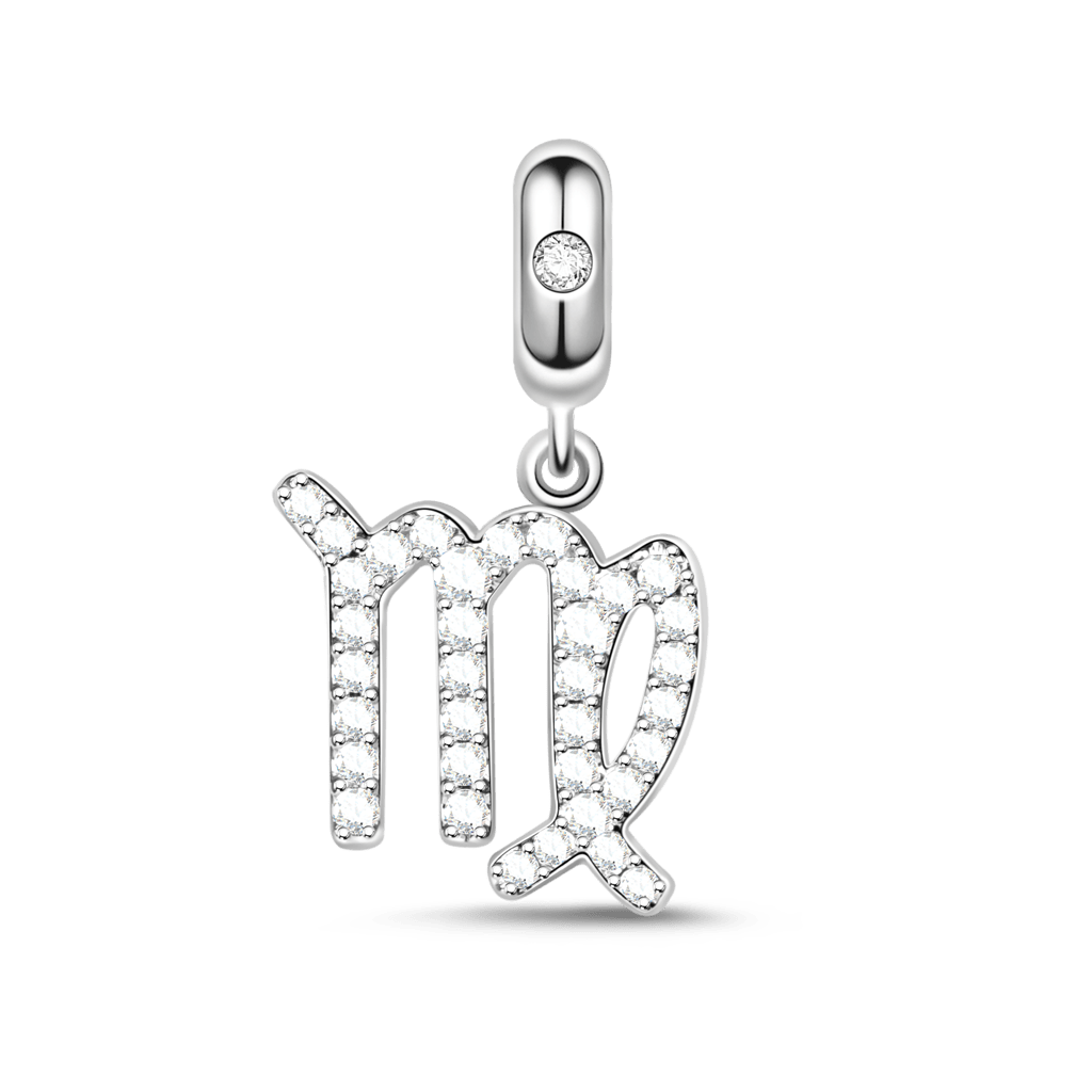 Gnoce "Remember Me in Your Heart" 925 Sterling Silver Virgo Charm Zodiac Sign Pendant With Cz For Bracelet_1