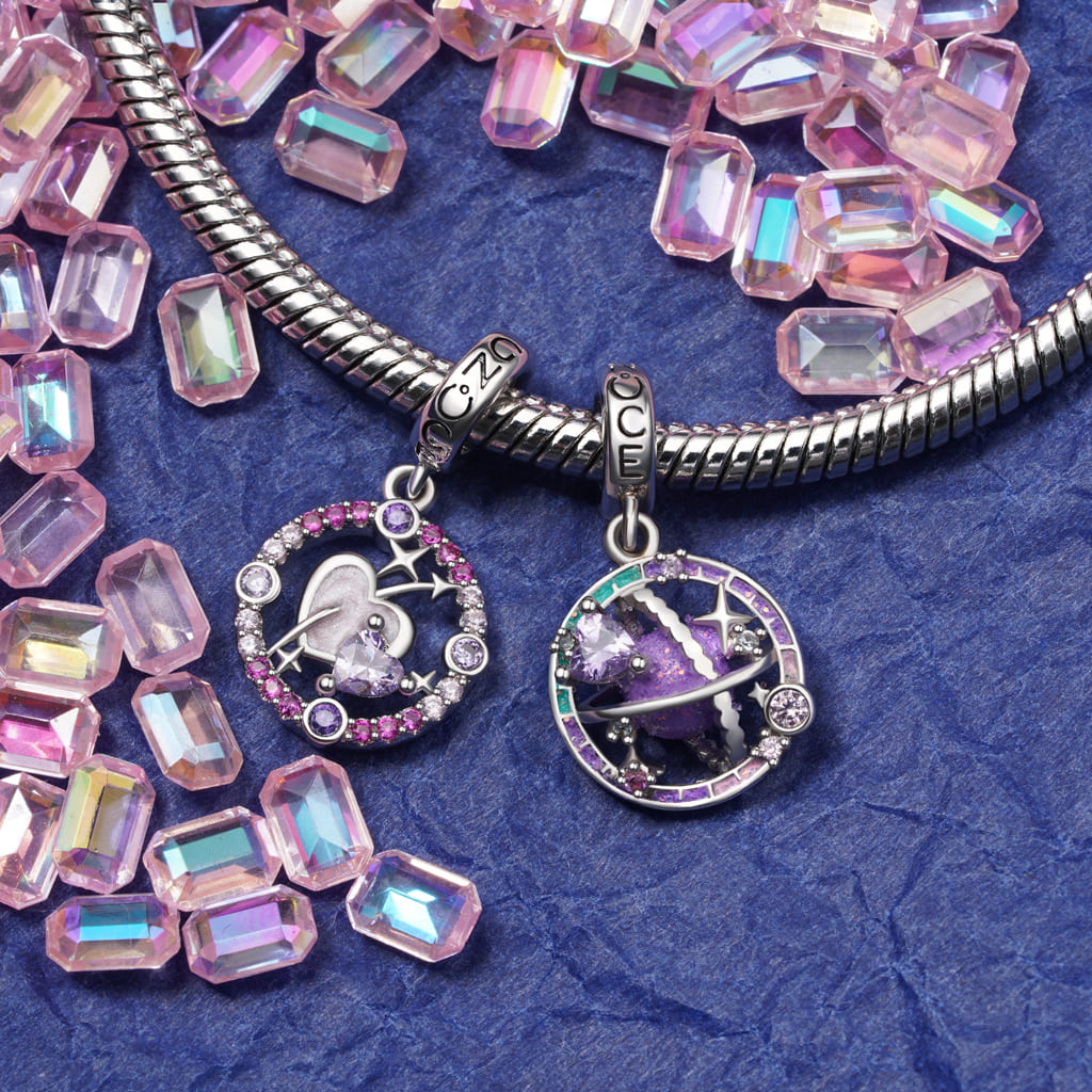 Gnoce Romantic Universe Planet Pendant Dangle Charm_3
