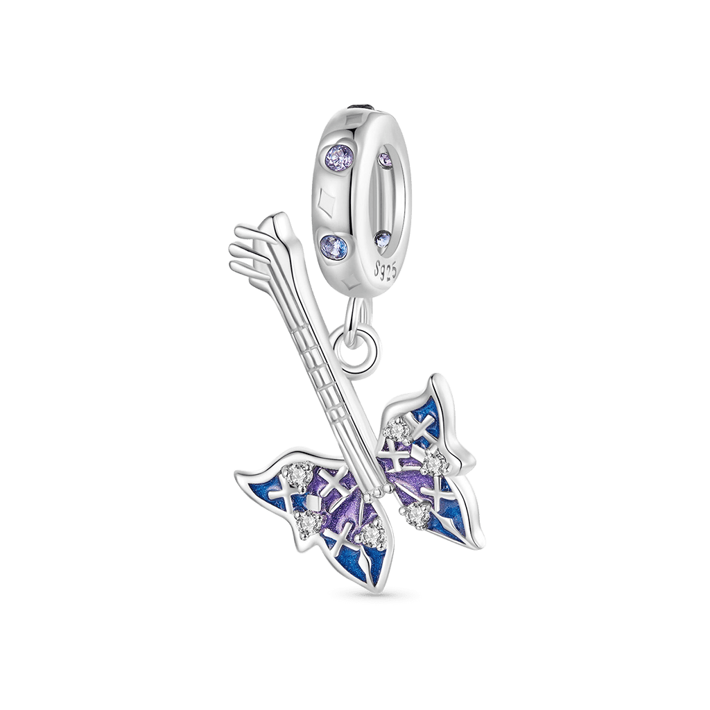 Gnoce Music Lover Butterfly Bass Pendant Dangle Charm_1