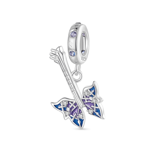 Gnoce Music Lover Butterfly Bass Pendant Dangle Charm_1