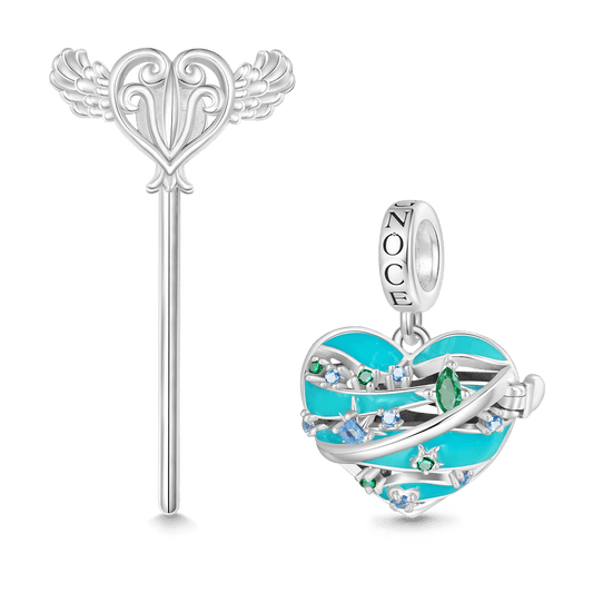 Gnoce Heart Solar System Wireless LED Glow Uranus Pendant Dangle Charm_2