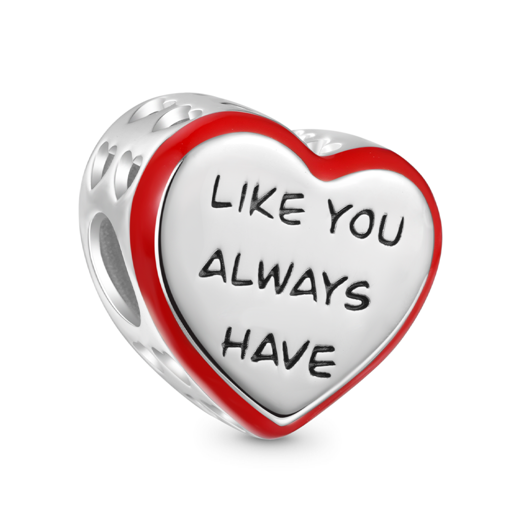 Gnoce "UR GONNA FIGURE IT OUT" Side Hollow Heart Charm_2