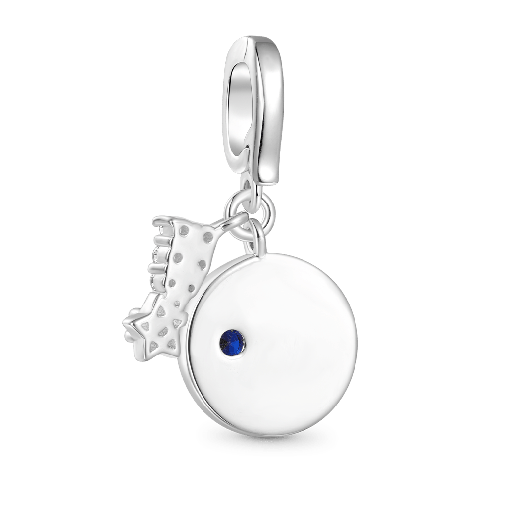 Gnoce Engravable Birthstone Shooting Star Clasp Clusters Charm_3