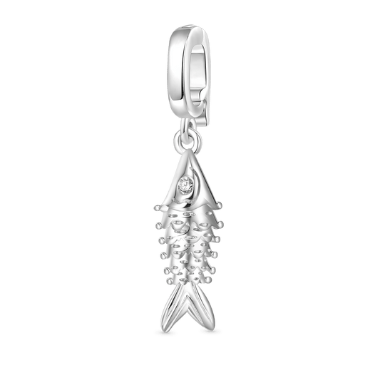 Gnoce Silver Fish Clasp Clusters Charm_1