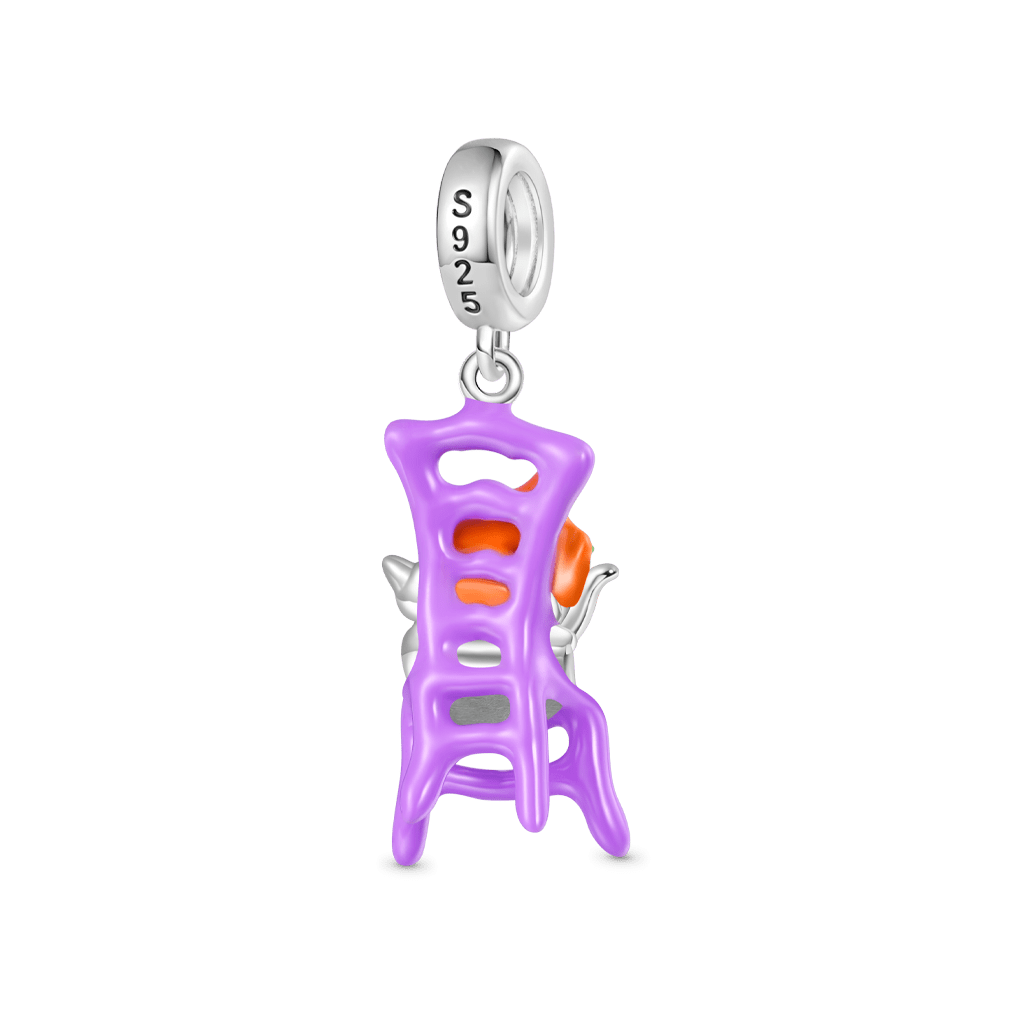 Gnoce Halloween Chair Glow-in-the-Dark Cat Pendant Dangle Charm_3