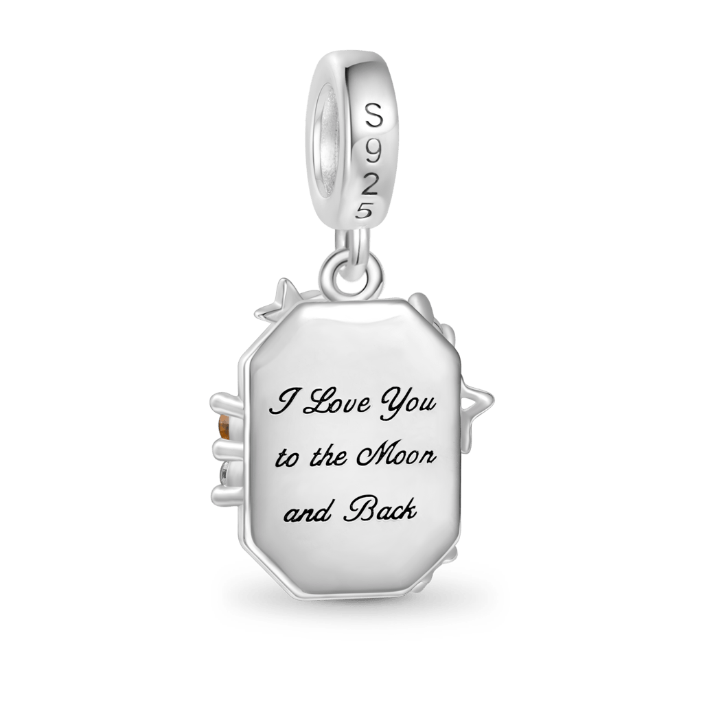 Gnoce Blue Cat's Eye Starry Night Pendant Dangle Charm_2