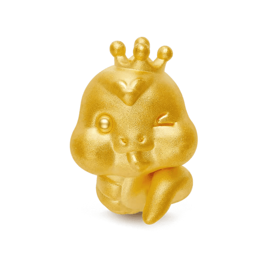 Gnoce Crown Gold Snake Lucky Charm_1