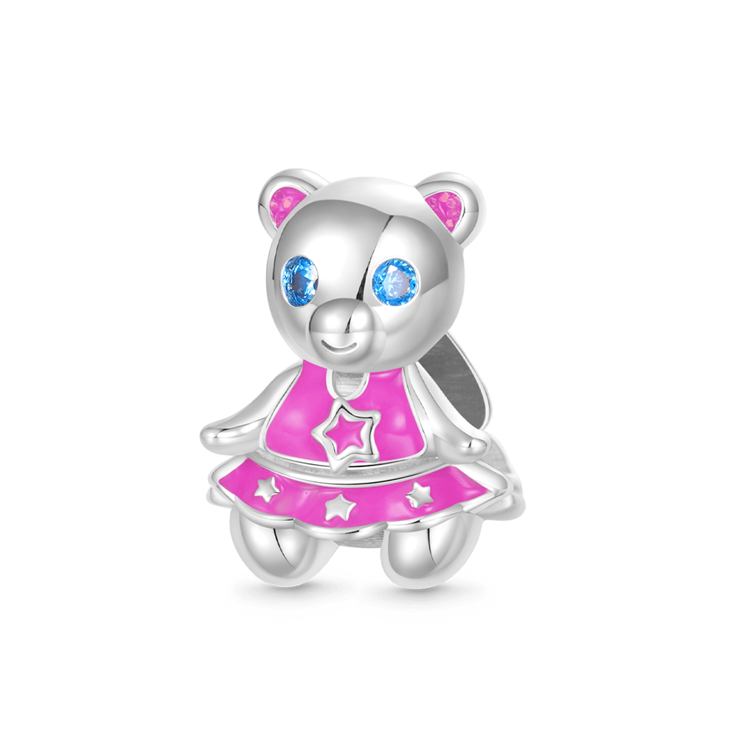 Gnoce Lovely Barbie Pink Bear Box Double-layer Charm_4