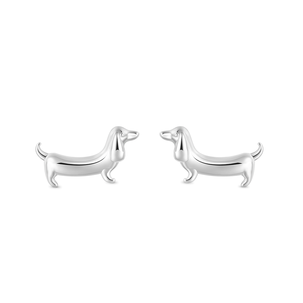 Gnoce Dachshund Dog Stud Earrings_1