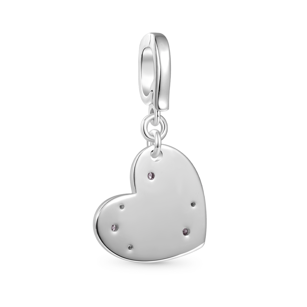 Gnoce Engravable Initial Letter Love Clasp Clusters Charm_3