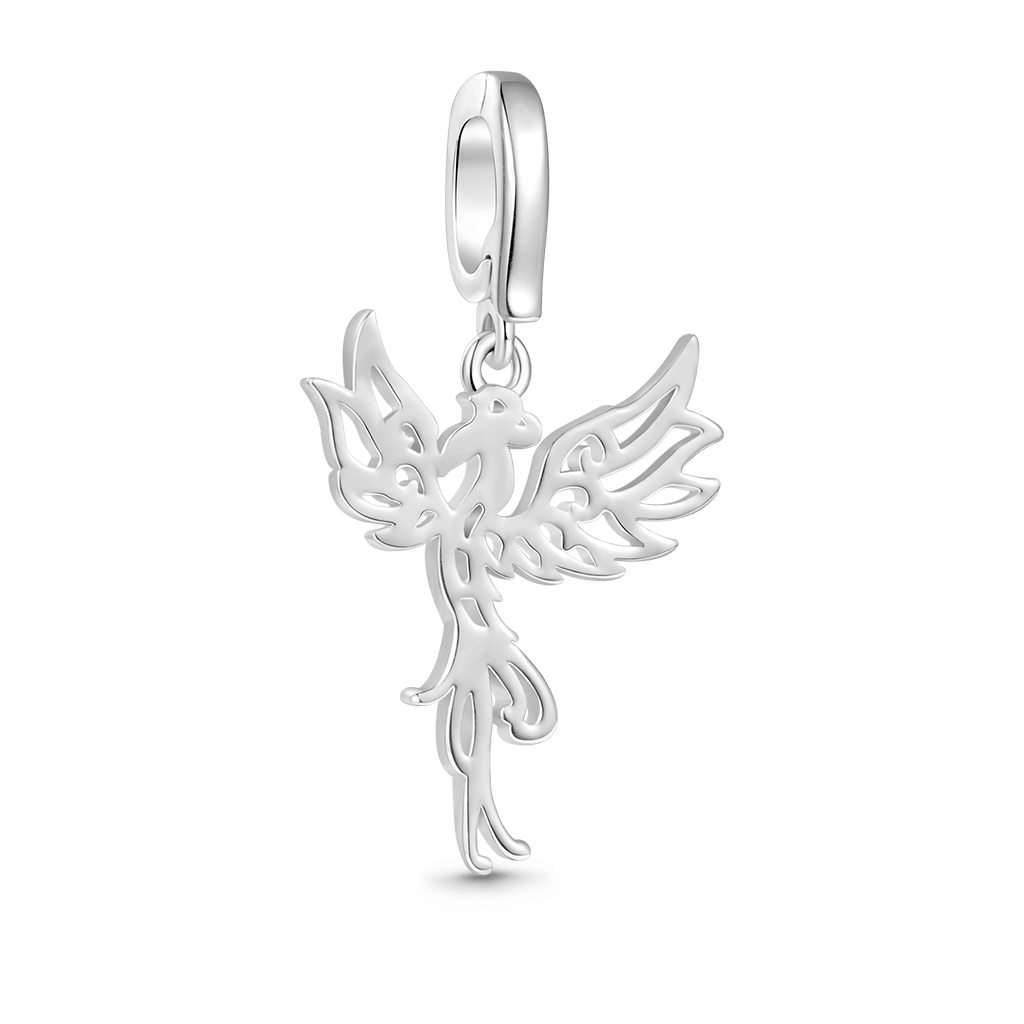 Gnoce Sterling Silver Phoenix Clasp Clusters Charm_2