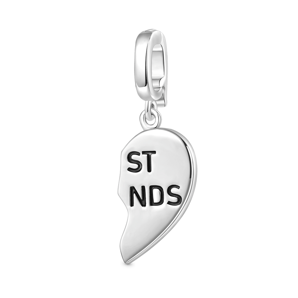 Gnoce Best Friend Right Heart Clasp Clusters Charm_1