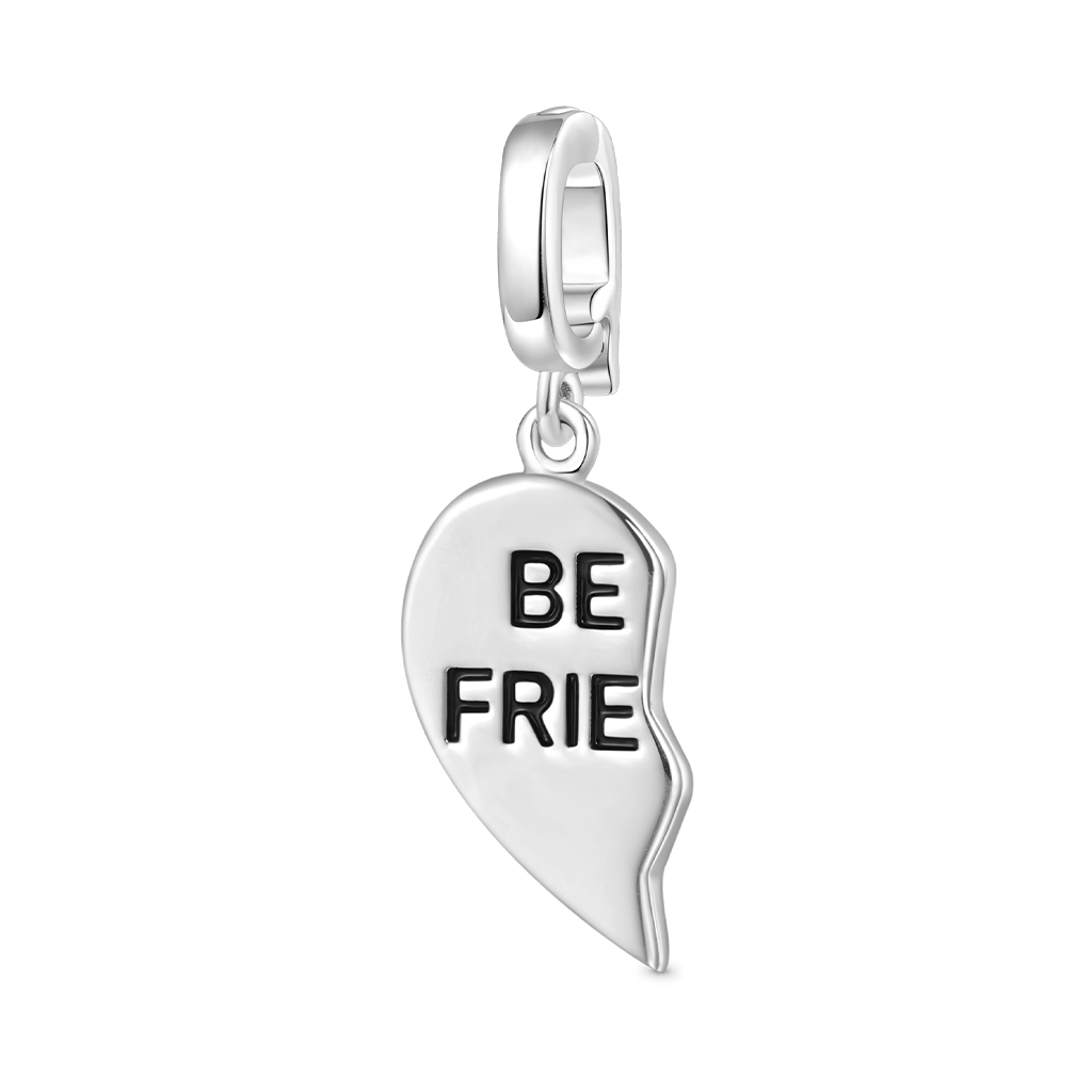 Gnoce Best Friend Left Heart Clasp Clusters Charm_1