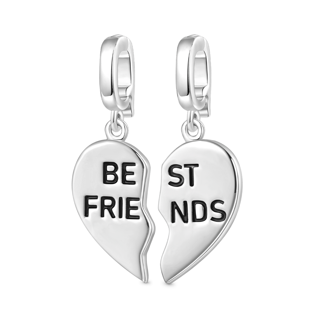 Gnoce Best Friend Left Heart Clasp Clusters Charm_3