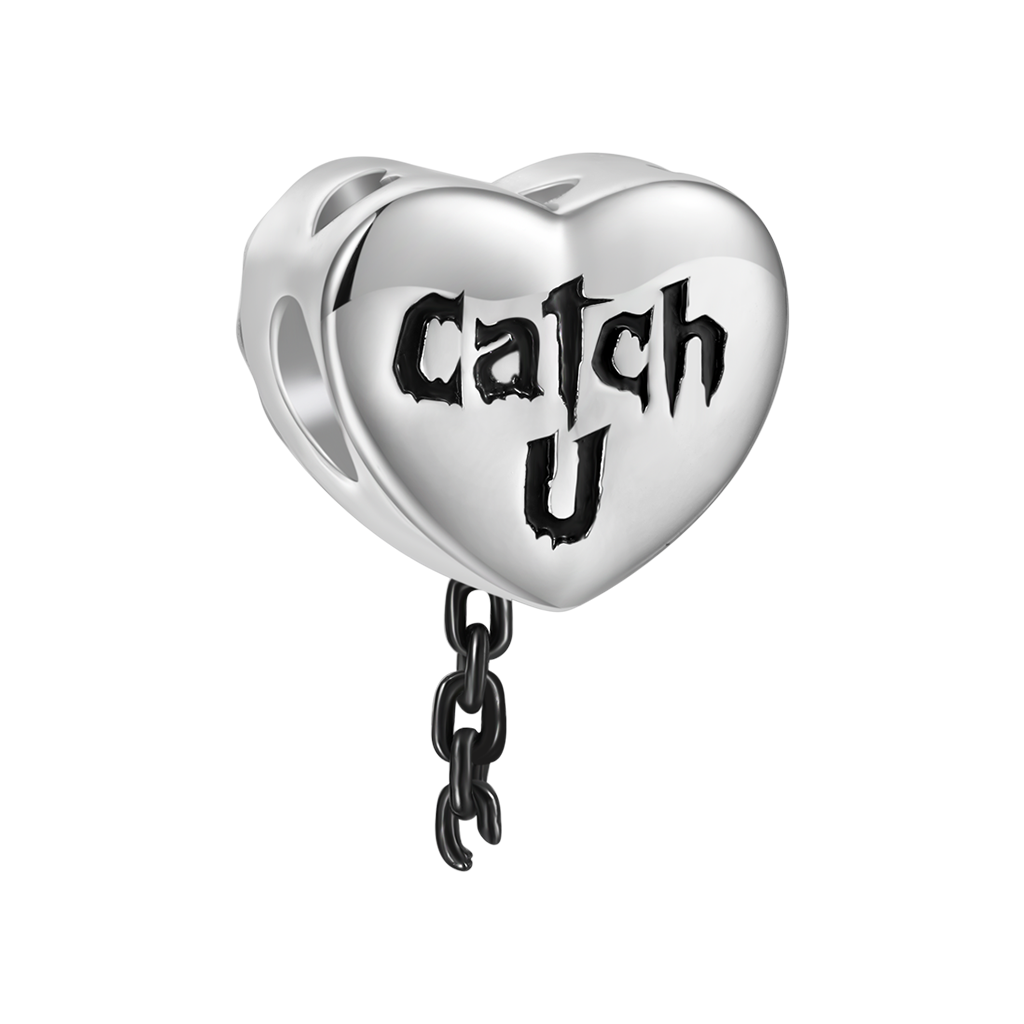 Gnoce 'Catch U' Heart Mousetrap Personalized Photo Charm_2