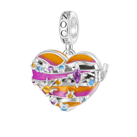 Gnoce Heart Solar System Wireless LED Glow Mercury Pendant Dangle Charm_1