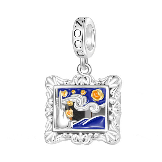 Gnoce Light-up Wireless Van Gogh's Starry Night Pendant Dangle Charm_1
