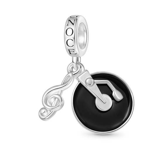 Gnoce Vintage Vinyl Disc Music Pendant Dangle Charm_1
