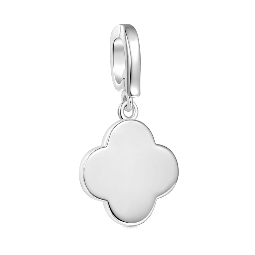 Gnoce Four-leaf Clover Personalized Initial Letter Clasp Clusters Charm_3