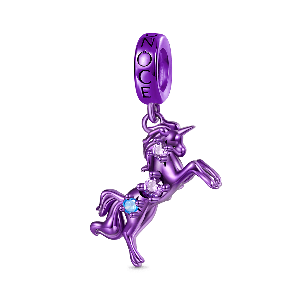 Gnoce Purple Candy Horse Zodiac Pendant Dangle Charm_1