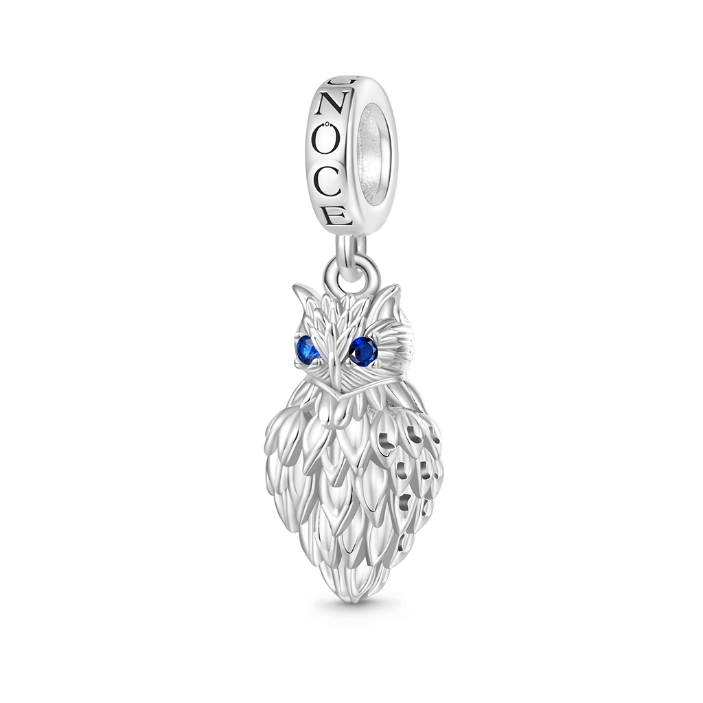 Gnoce Hollow Owl Wings Light Shadow Pendant Dangle Charm_1