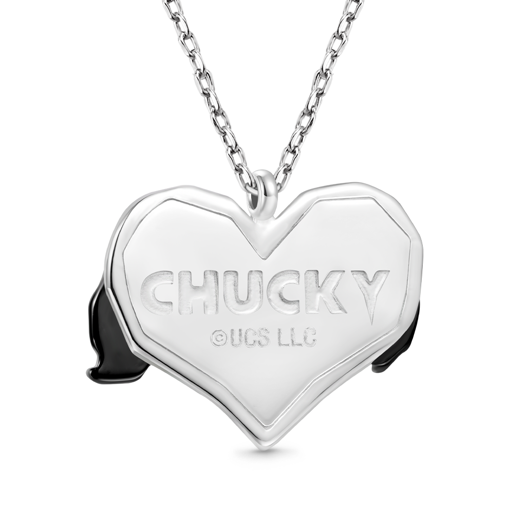 Gnoce Twisted Couple Chucky and Tiffany Heart Necklace_2