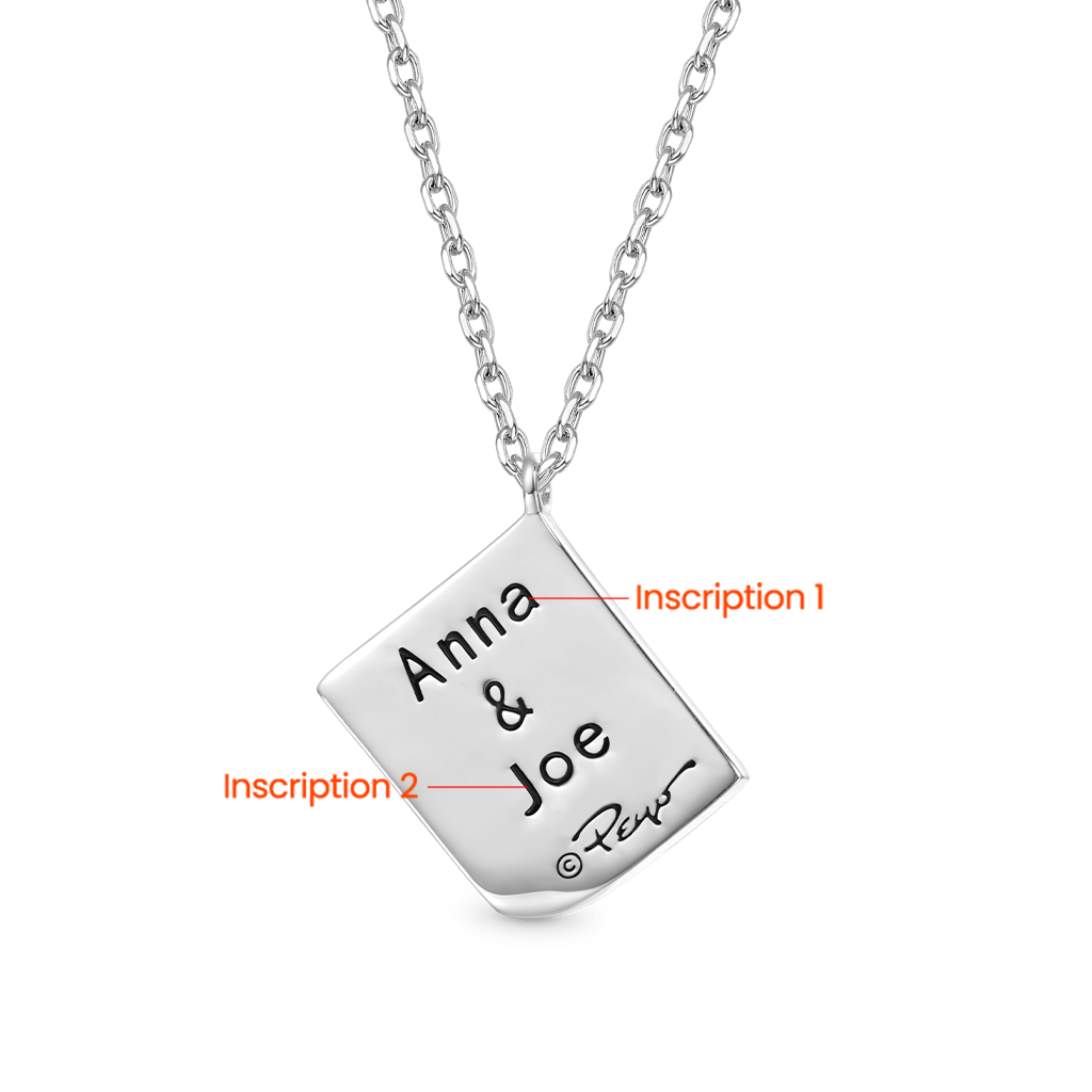 Gnoce Engravable Love Smurfs Necklace_3