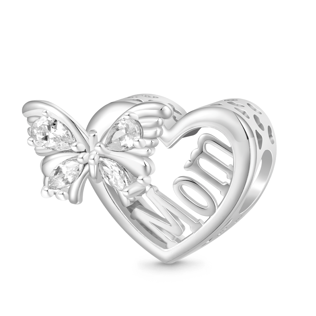 Gnoce Mother's Day Butterfly Heart Charm_1