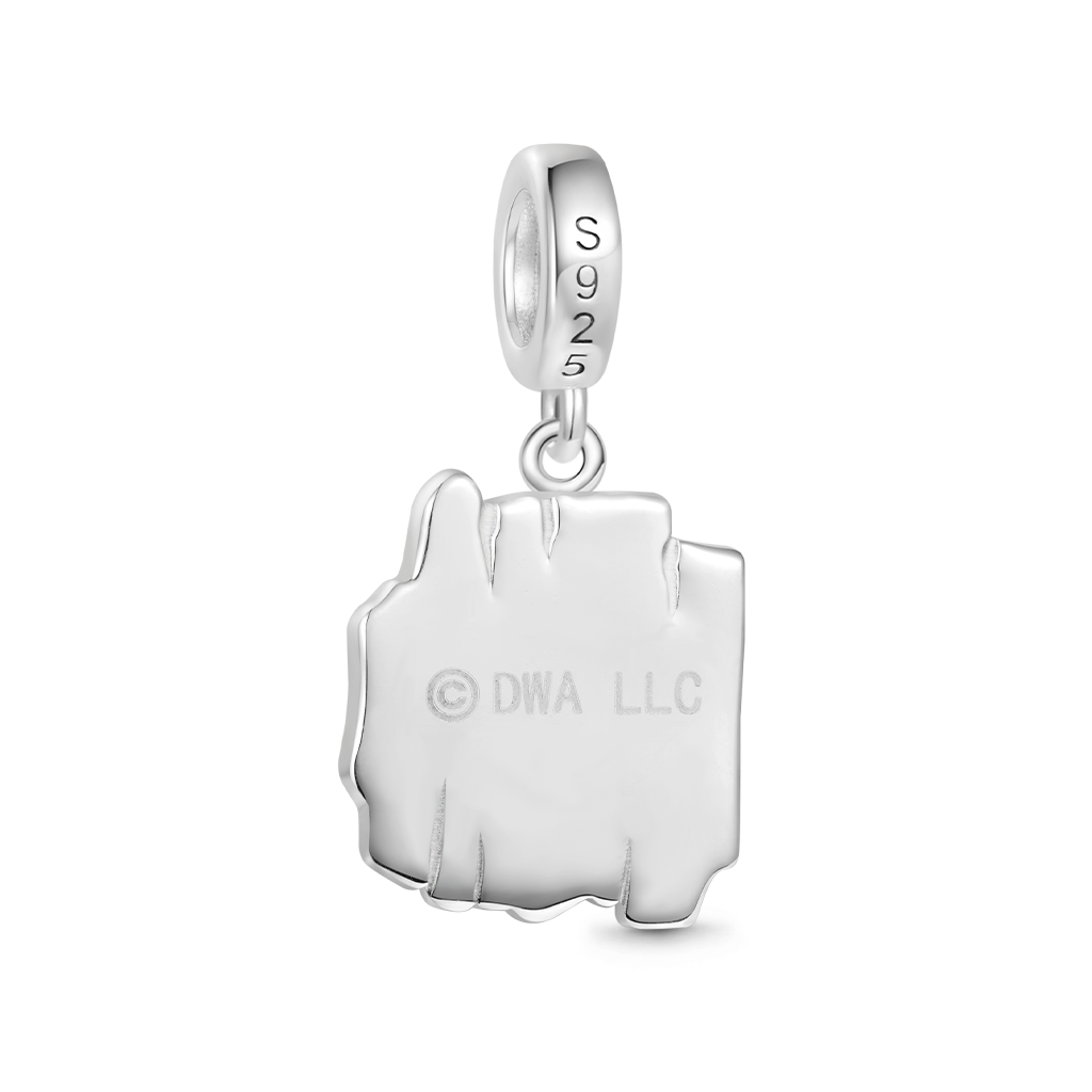 Gnoce Shrek “Beware Ogre” Warning Sign Pendant Dangle Charm_2