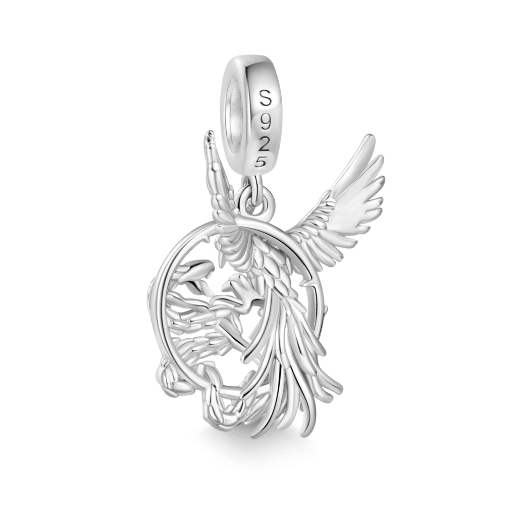 Gnoce Phoenix Snake Catching Pendant Dangle Charm_2