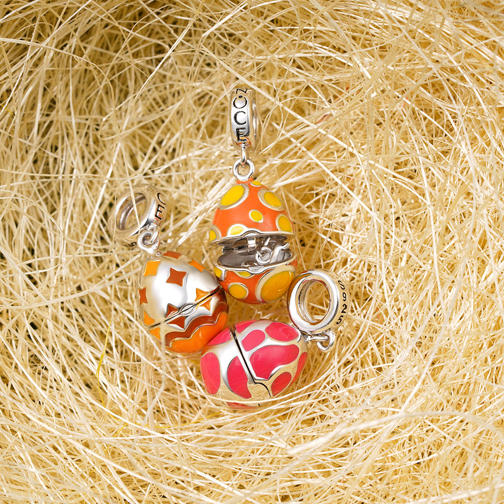 Gnoce Openable Easter Dragon Egg Pendant Dangle Charm_4